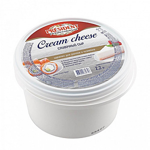 Сыр творожный Cream Cheese President, 2,2 кг
